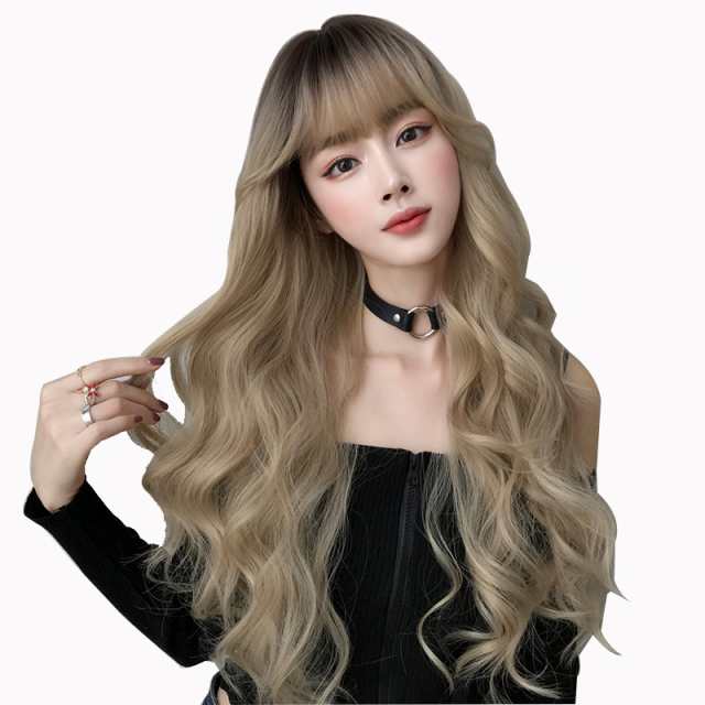Amazon.co.jp: FESHFEN ウィッグ ロング グラデーション かつら